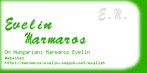 evelin marmaros business card